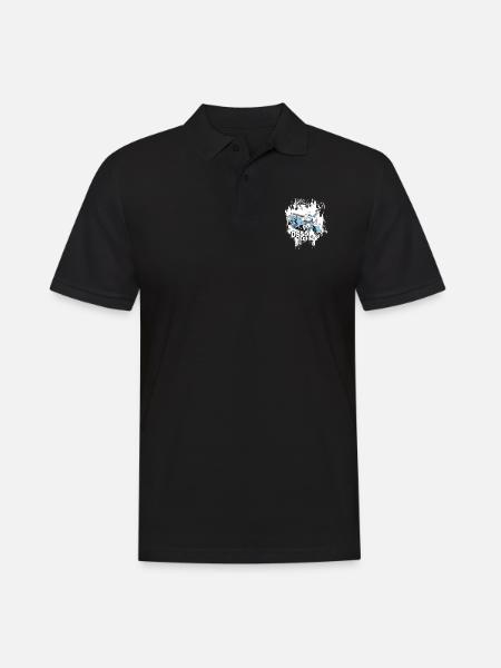DS50 / Schwalbenfahrer / Ostalgie / Mofa Oldtimer - Männer Poloshirt - Schwarz