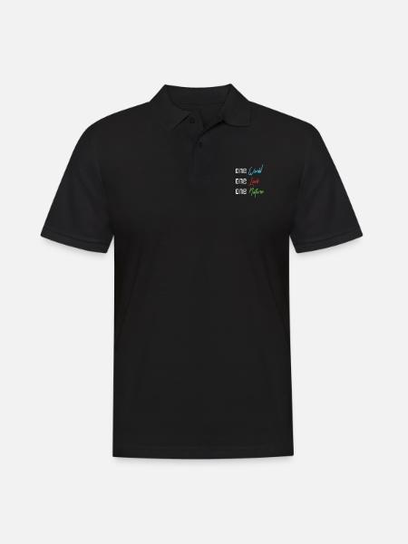 Sustainability - Nachhaltigkeit - Men's Polo Shirt - black