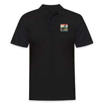 Windsurfing Windsurfers - Men's Polo Shirt - black - Front - Kai (181cm)