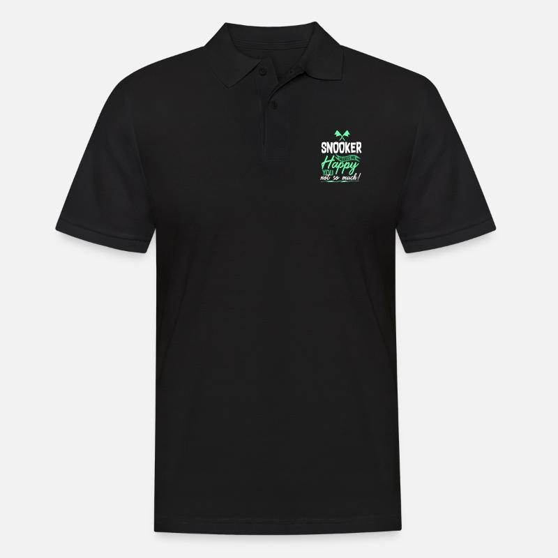 Snooker Billard - Männer Poloshirt - Schwarz