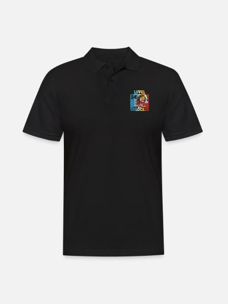 Geburtstag 14 Offizielle Teenager Junge Level 14 - Männer Poloshirt - Schwarz