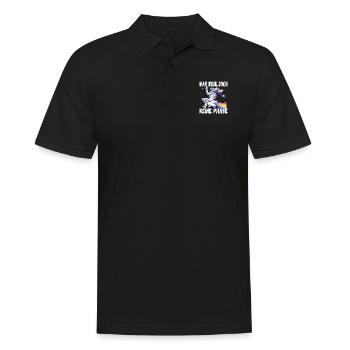 LGBTQ Pride Regenbogen War Wohl Doch Keine Phase - Männer Poloshirt - Schwarz - Vorne - Kai (181cm)