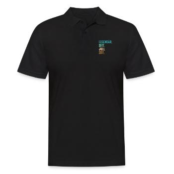 11 Jahre Legendär Seit Juli 2011 11. Geburtstag - Männer Poloshirt - Schwarz - Vorne - Kai (181cm)