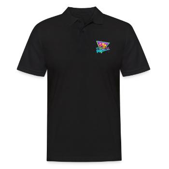 Obtenons un entraînement rétro vintage physique des années 80 - Polo Homme - noir - Devant - Kai (181cm)