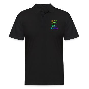 Endlich wieder Bier und Brü.. Würste | Party - Männer Poloshirt - Schwarz - Vorne - Kai (181cm)