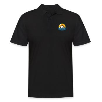 Sparks Nevada Mountains Wildlife Park City Nature - Männer Poloshirt - Schwarz - Vorne - Kai (181cm)