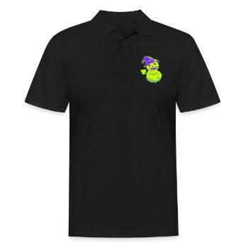 Mignonne Citrouille d'Halloween – Vert - Polo Homme - noir - Devant - Kai (181cm)