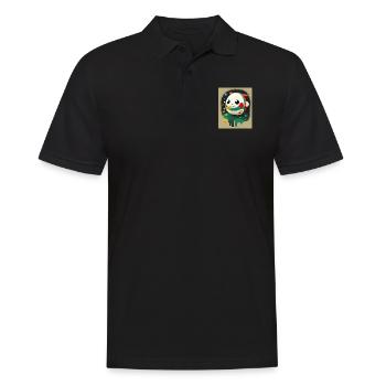 Cute Alien - Süßes Alien Baby - Männer Poloshirt - Schwarz - Vorne - Kai (181cm)