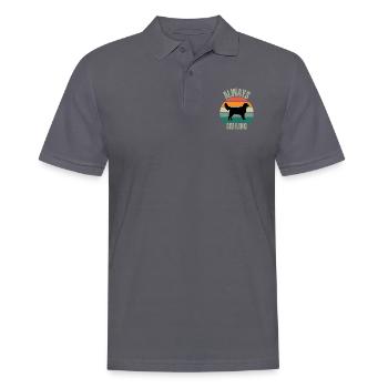 IMMER LÄCHELND - Männer Poloshirt - Anthrazit - Vorne - Nico (186cm)