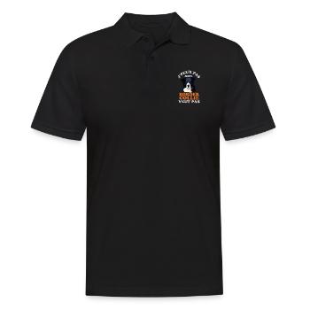 Je peux pas mon border collie veut pas - Polo Homme - noir - Devant - Kai (181cm)