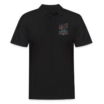 thérapeute conjugal cool super - Polo Homme - noir - Devant - Kai (181cm)