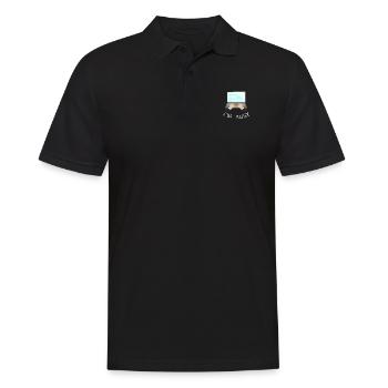 I`M BUSY Gift Idea - Männer Poloshirt - Schwarz - Vorne - Kai (181cm)