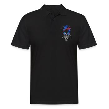 Demokratische Republik Kongo - Männer Poloshirt - Schwarz - Vorne - Kai (181cm)