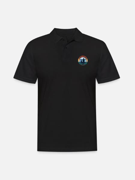 Père et fille - Polo Homme - noir