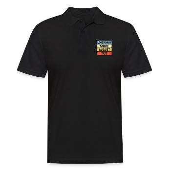 Legendary Since August 1952 70. Geburtstag - Männer Poloshirt - Schwarz - Vorne - Kai (181cm)