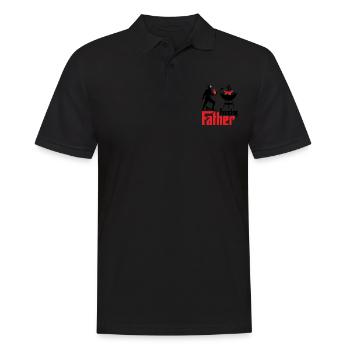 Grillmeister Fechten Grill Geschenkidee - Männer Poloshirt - Schwarz - Vorne - Kai (181cm)