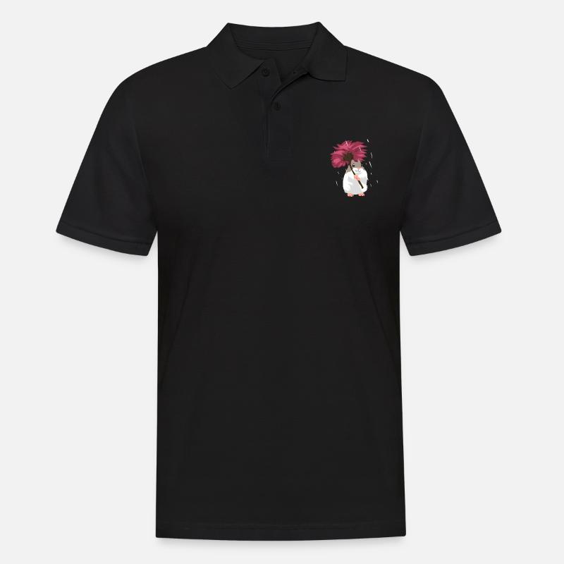 Hamster dandelion gift - Men's Polo Shirt - black