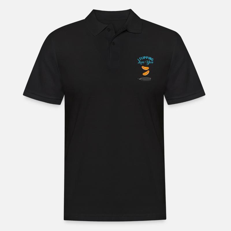 Pancake - Männer Poloshirt - Schwarz
