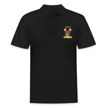 Kanada Wahrzeichen Ahorn swag Geschenk Biber Bier - Männer Poloshirt - Schwarz - Vorne - Kai (181cm)