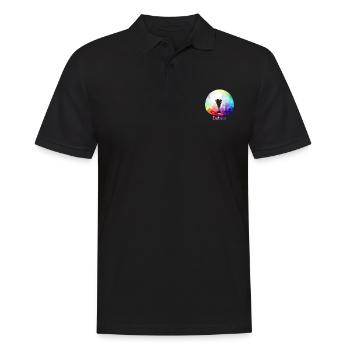 Indiaca Rückschlagspiel Freizeit Geschenkidee - Männer Poloshirt - Schwarz - Vorne - Kai (181cm)