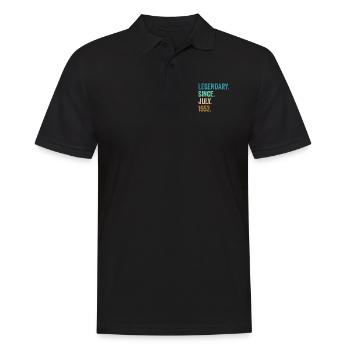 Legendary Since July 1952 70. Geburtstag - Männer Poloshirt - Schwarz - Vorne - Kai (181cm)