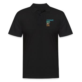 Legendary Since July 2006 16. Geburtstag - Männer Poloshirt - Schwarz - Vorne - Kai (181cm)