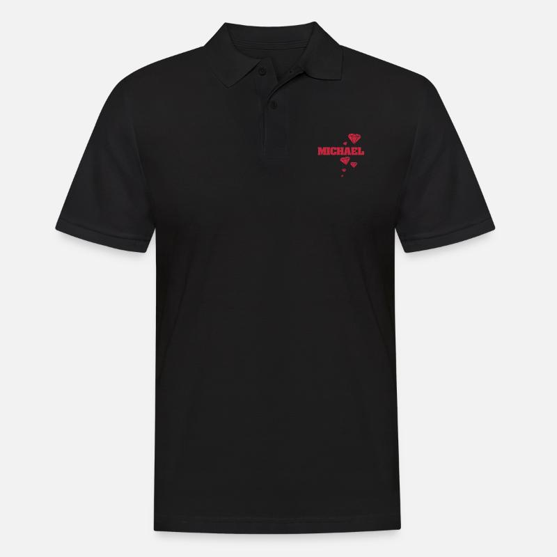 Geschenkidee Michael - Männer Poloshirt - Schwarz