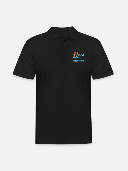 indonesien - Männer Poloshirt - Schwarz