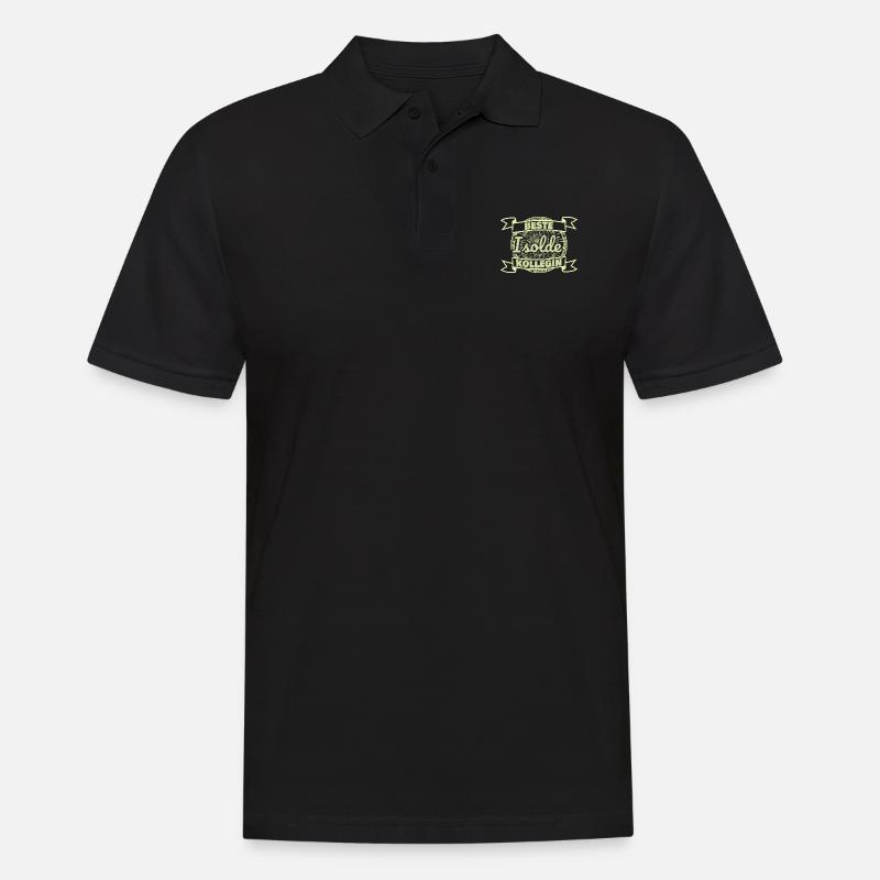 Arbeitskollegin - Männer Poloshirt - Schwarz