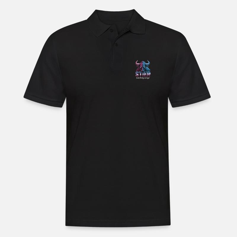Stier Sternzeichen - Männer Poloshirt - Schwarz