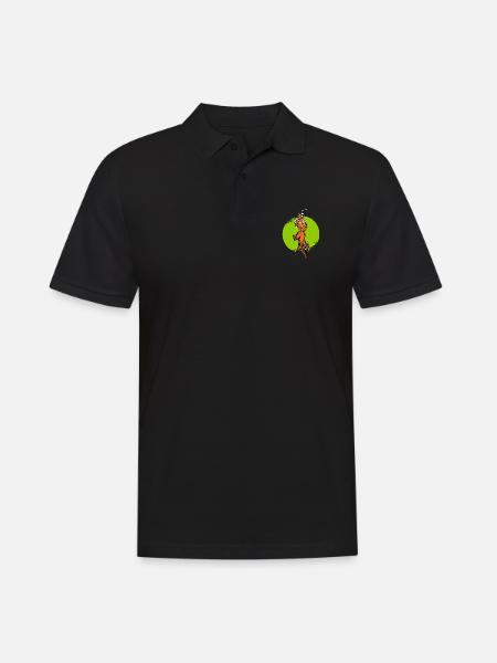 A Fox has Dreams - Men's Polo Shirt - black
