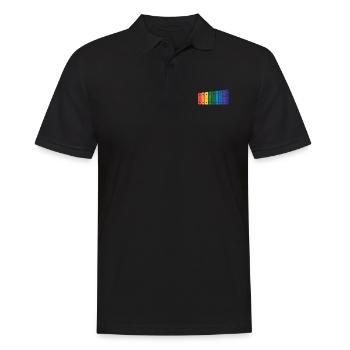 Marimba rainwow - coole Marimba Instrument Geschenk - Männer Poloshirt - Schwarz - Vorne - Kai (181cm)