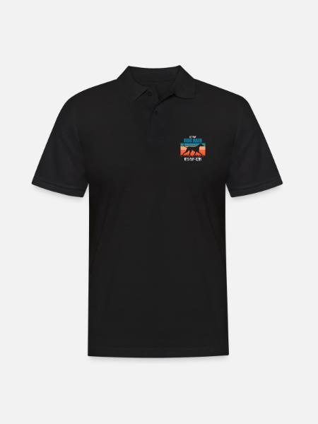 Azawakh - Polo Homme - noir
