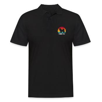 Australian Shepherd Geschenk - Männer Poloshirt - Schwarz - Vorne - Kai (181cm)