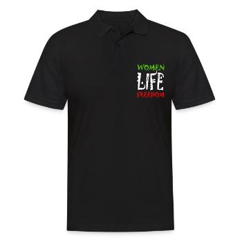 Women life freedom - Men's Polo Shirt - black - Front - Kai (181cm)