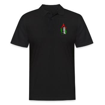 Hotelturm Augsbourg - Rouge Vert - Polo Homme - noir - Devant - Kai (181cm)