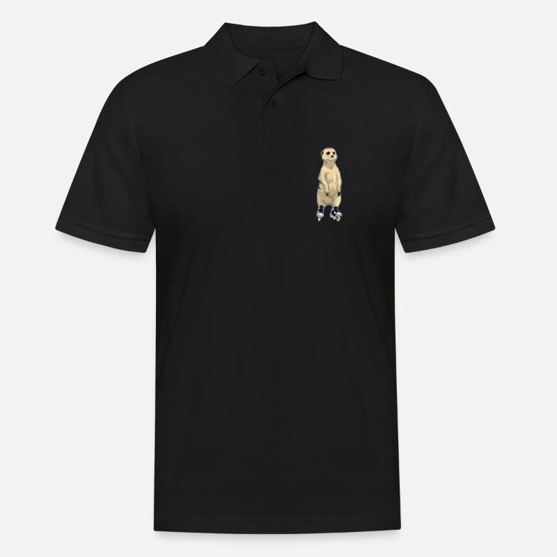 Erdmännchen Inline skating Inline skates - Männer Poloshirt - Schwarz
