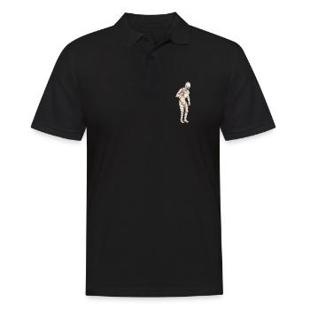 Maman Halloween Bubble Tea - Polo Homme - noir - Devant - Kai (181cm)