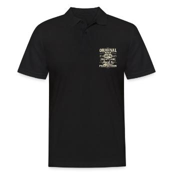Original depuis 1974 Vintage cadeau d’anniversaire - Polo Homme - noir - Devant - Kai (181cm)