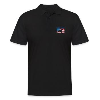 Bretagne Épagneul Chien Breton - Polo Homme - noir - Devant - Kai (181cm)