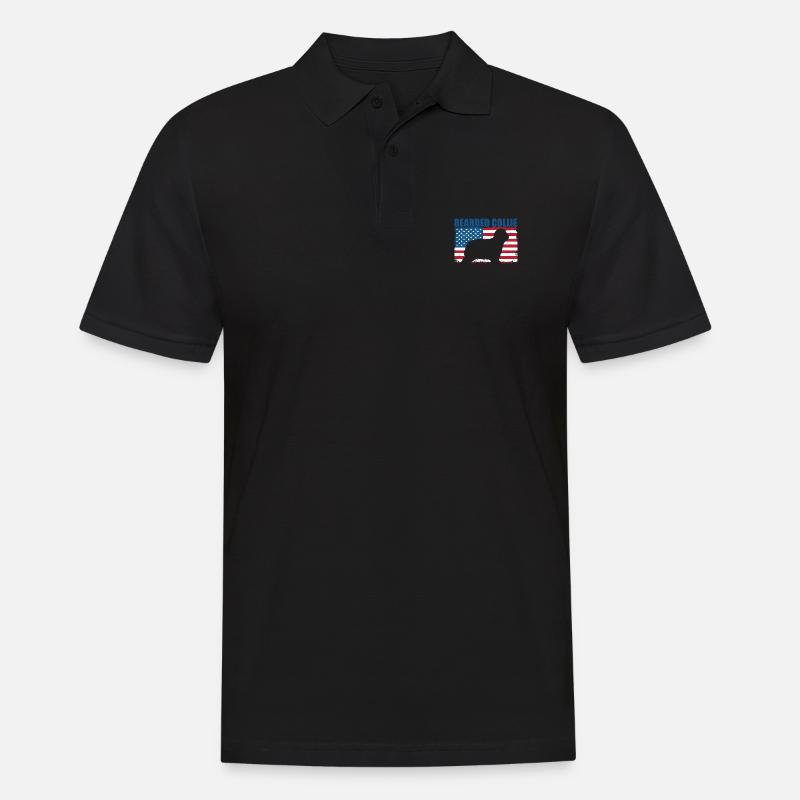 Bearded Collie - Männer Poloshirt - Schwarz