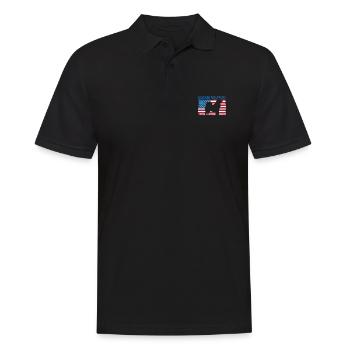 Alaskan Malamute Hund - Männer Poloshirt - Schwarz - Vorne - Kai (181cm)