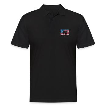 Appenzeller Sennenhund - Männer Poloshirt - Schwarz - Vorne - Kai (181cm)