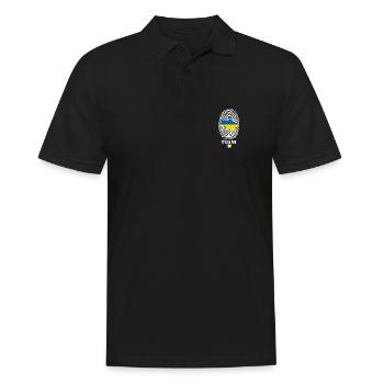 Liebevolles Ukraine It's in my DNA Geschenk - Männer Poloshirt - Schwarz - Vorne - Kai (181cm)