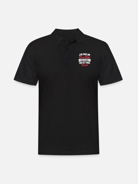 J'ai Pas Un Gros Bide - Polo Homme - noir