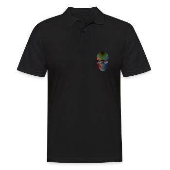 Südafrika - Männer Poloshirt - Schwarz - Vorne - Kai (181cm)