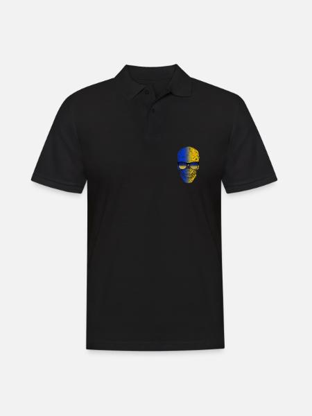 Ukraine - Men's Polo Shirt - black