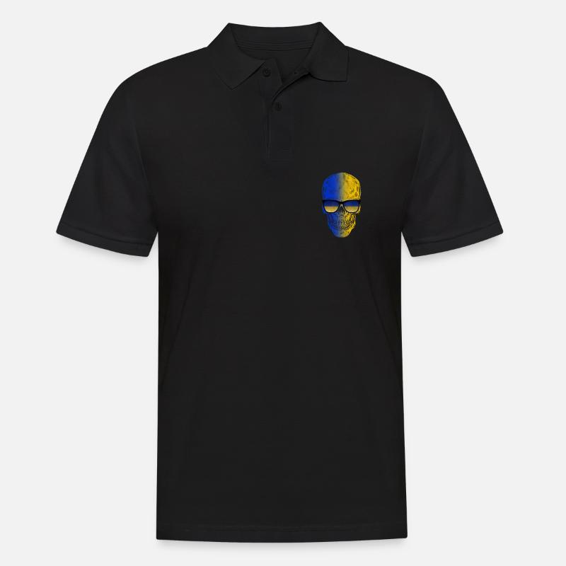Ukraine - Männer Poloshirt - Schwarz