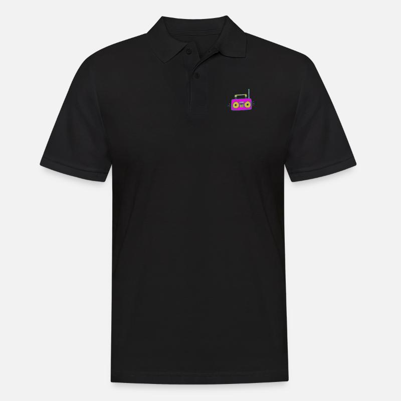 Stereoband - Männer Poloshirt - Schwarz