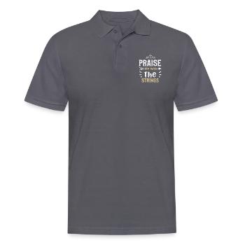 Praise Him With The Strings - Männer Poloshirt - Anthrazit - Vorne - Nico (186cm)